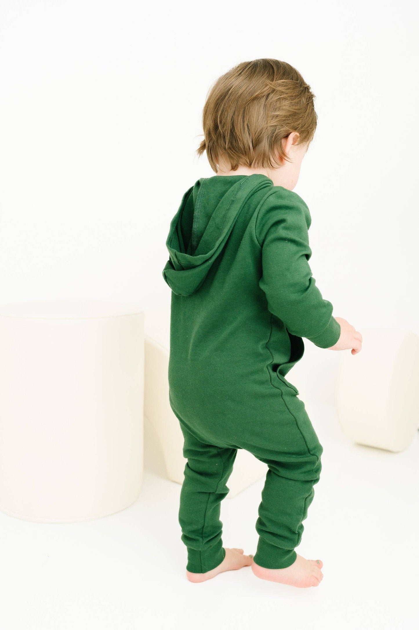 Zip Up Sweatsuit Hooded Romper