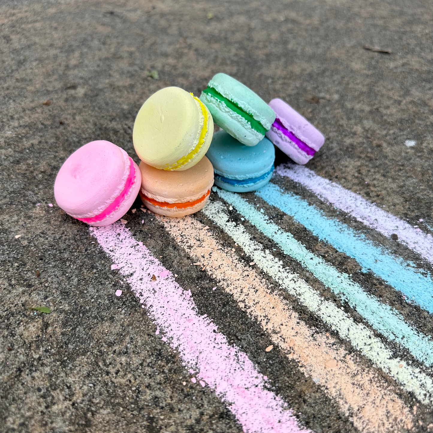 Fancy Macaron Handmade Chalk