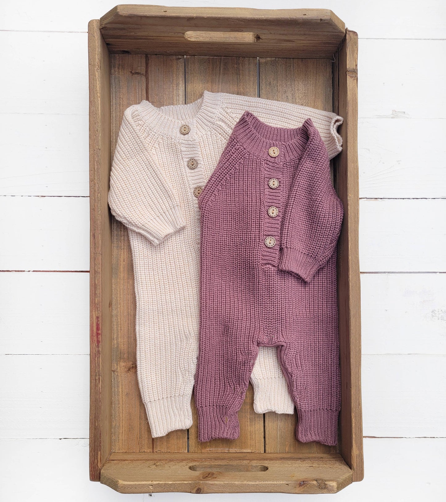 Cozy Baby Zippered Knit Romper