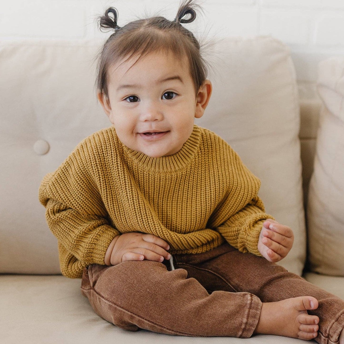 Oversized Chunky Knit Baby Sweater