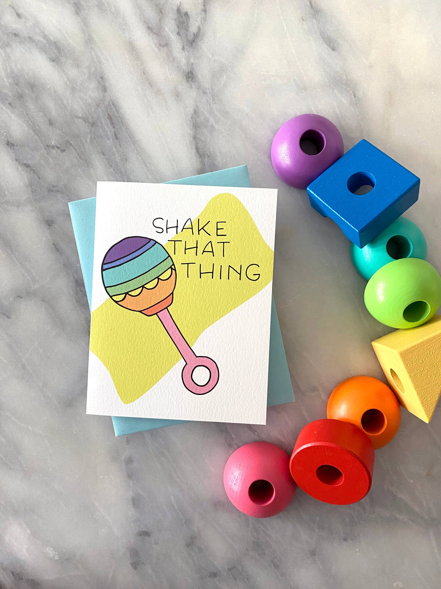 Shake That Thing Rattle Greeting Card