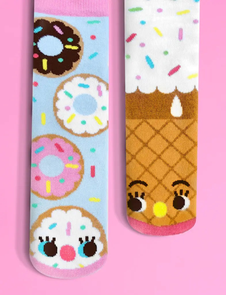 Donuts & Ice Cream Mismatched Socks