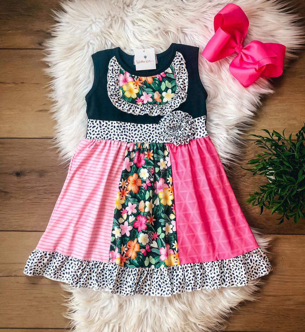 Island Blooms Girls Dress