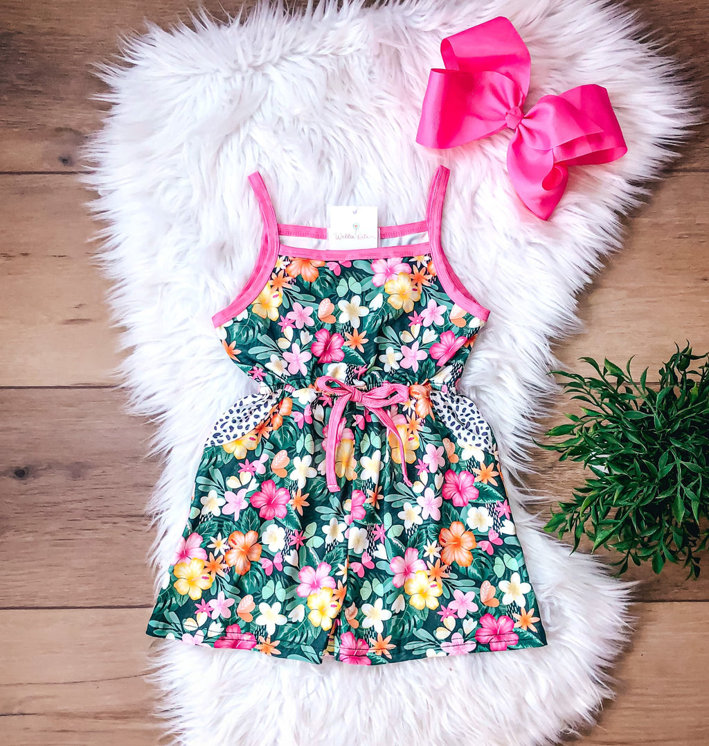 Island Blooms Girls Romper