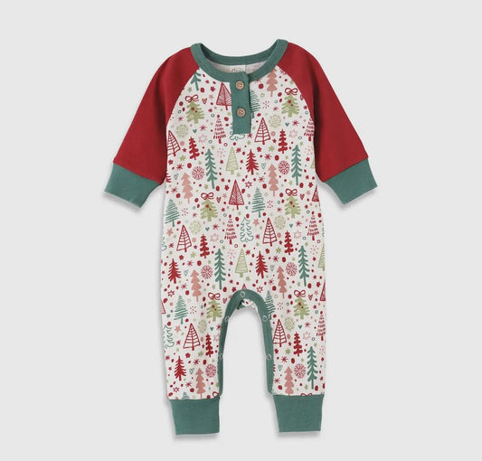 Cozy Christmas Baby Romper