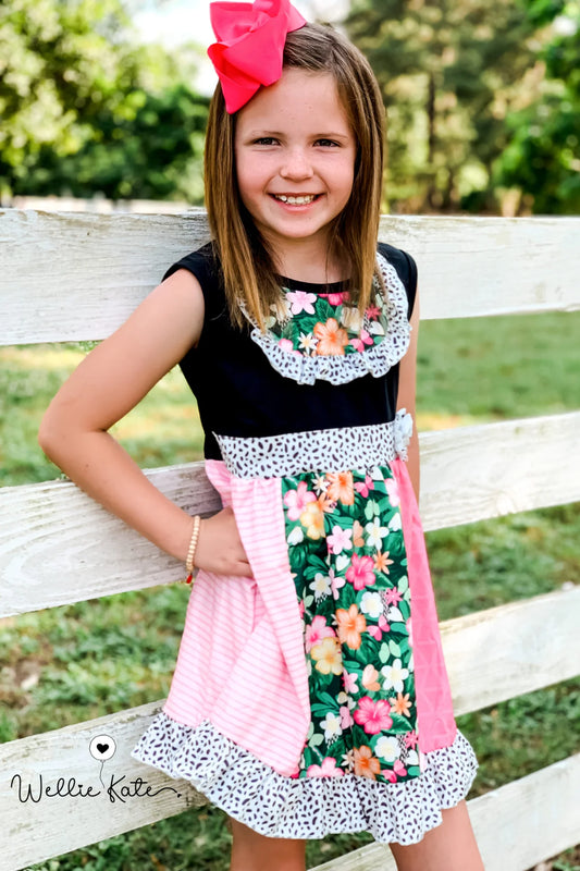 Island Blooms Girls Dress