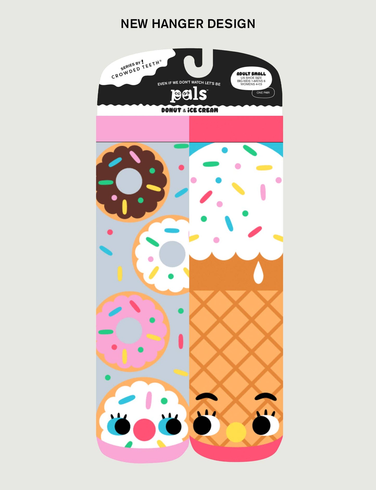 Donuts & Ice Cream Mismatched Socks