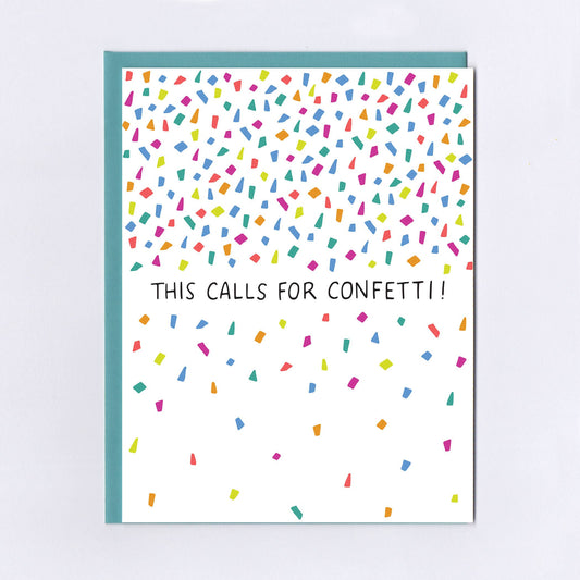 Calls for Confetti Greeting Card